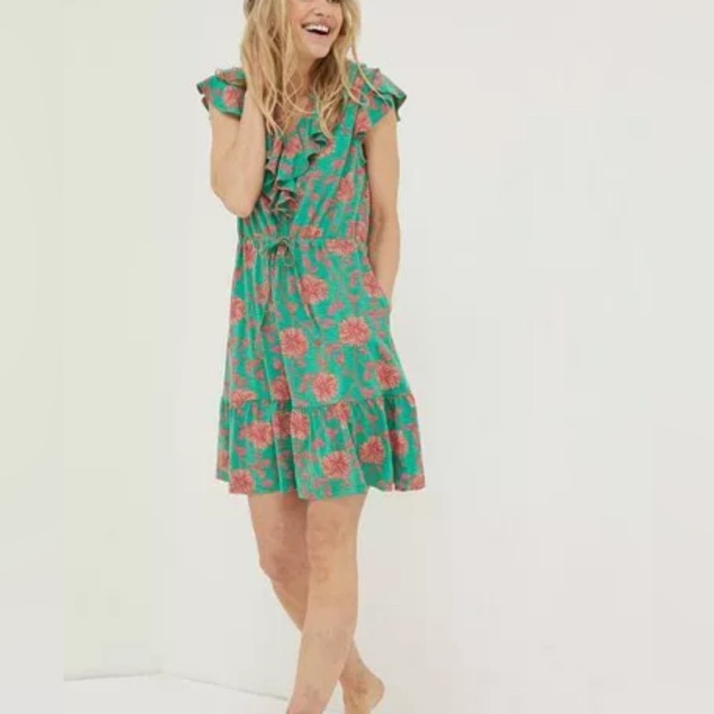 Fat Face Women's Riley Bali Jersey Dress, size US 12